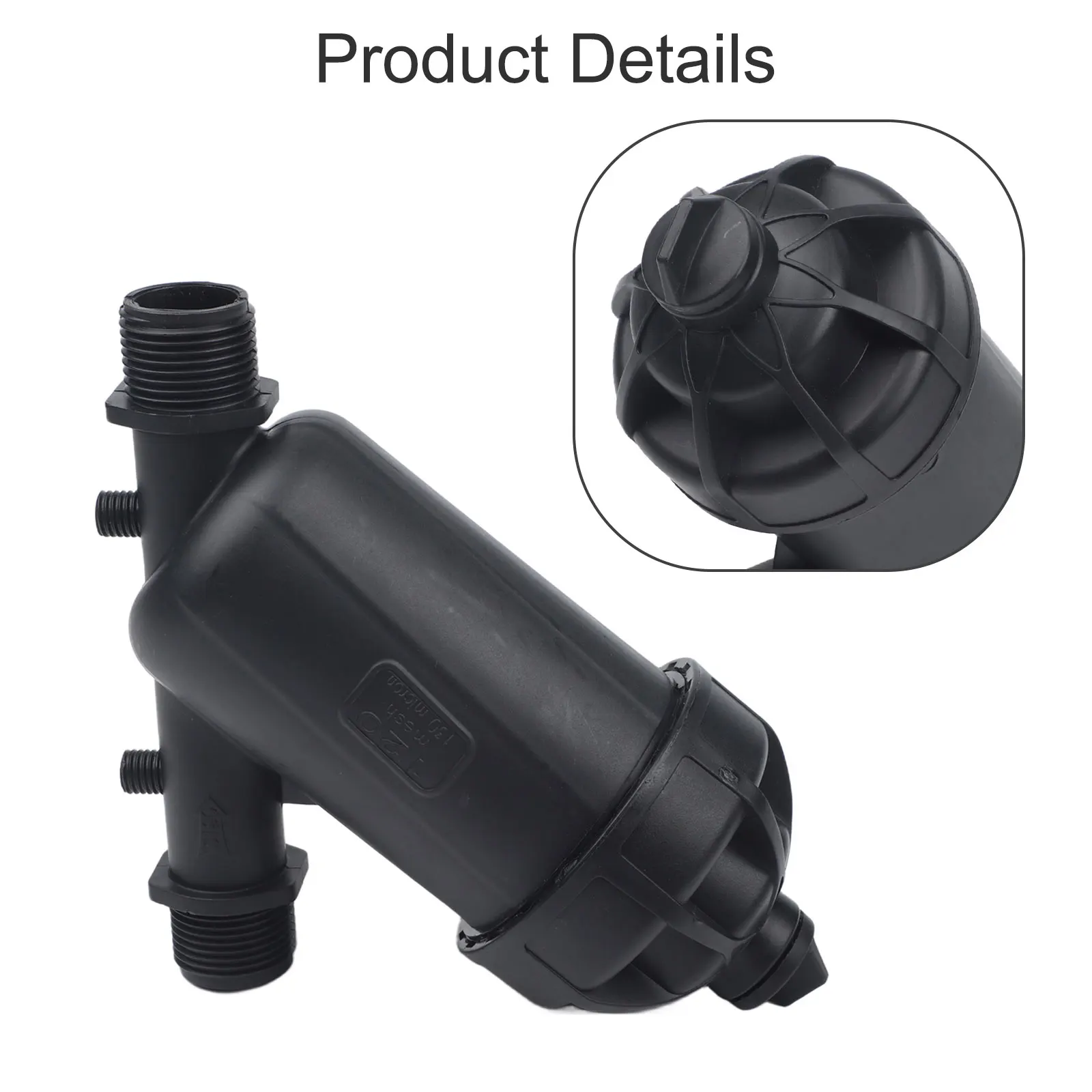 For Garden Water Filter Supplies Black Deep bed filter For Hose Drip For Irrigation Mesh Replace Strainer Practical