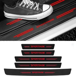 Car Door Carbon Fiber Threshold Sill Stickers Decals for KIA Sportage Sorento Ceed Picanto Stonic RIO Optima Stinger K2 K3 KX3