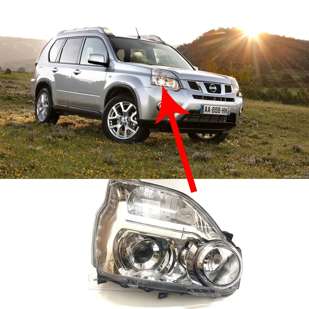 Car Headlight Assembly for Nissan X-Trail Rogue T31 T32 2008~2016 Fog Light Bumper Reflector Corner Halogen Lamp LED Accessories