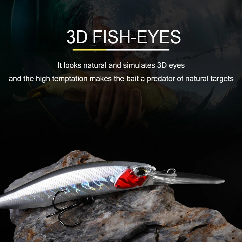 BEARKING 10cm 16g Super Magnet Weight System Long Casting Nowy Model Przynęty Wędkarskie Twarda Przynęta 2019 Jakość Woblery Minnow — zdjęcie 6