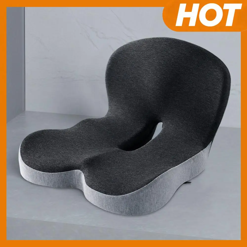 

Memory Foam Seat Cushion with Lumbar Support for Office Workers Car Drivers (H)