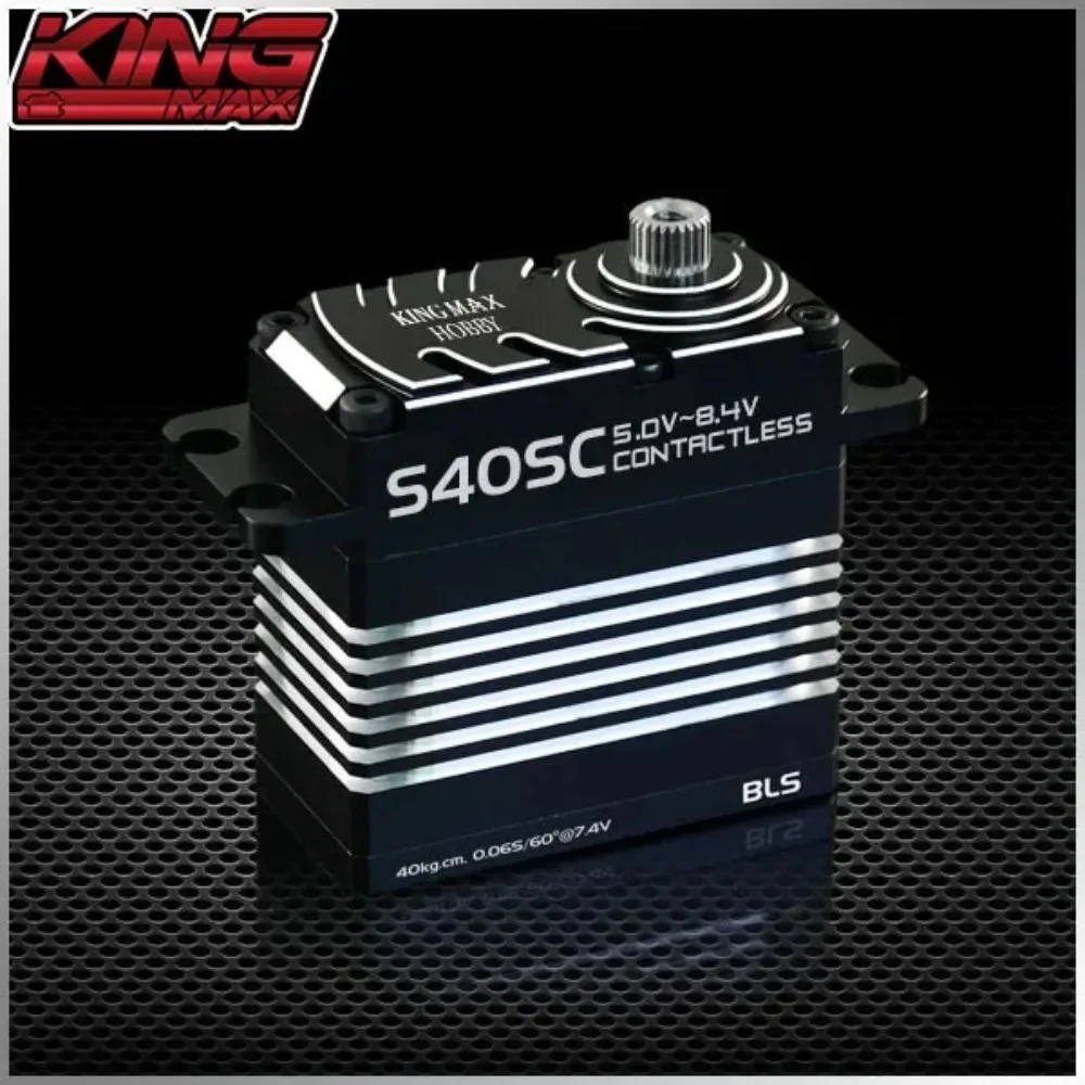 Kingmax S40SC 40kg Steel Gear Waterproof Brushless Motor Magnetic Encoding Digital Servo 90/180/270/350 Degree Optional