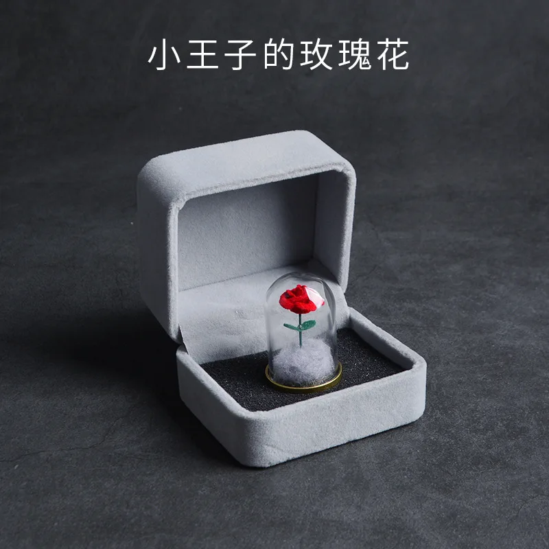 Miniatures Creative Rose Gift-wrap Tanabata Festival Valentine\'s Day Lovers Figurines Gifts Desktop Ornaments  Decoration Crafts