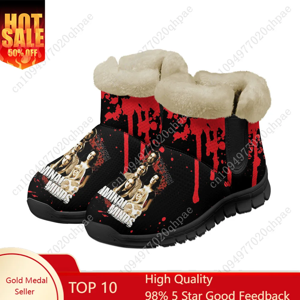 

Criminal Minds Snow Boots Mens Womens Teenager Shoes Keep Warm Boot High Quality Casual Lightweight Sports Customize Sneakers