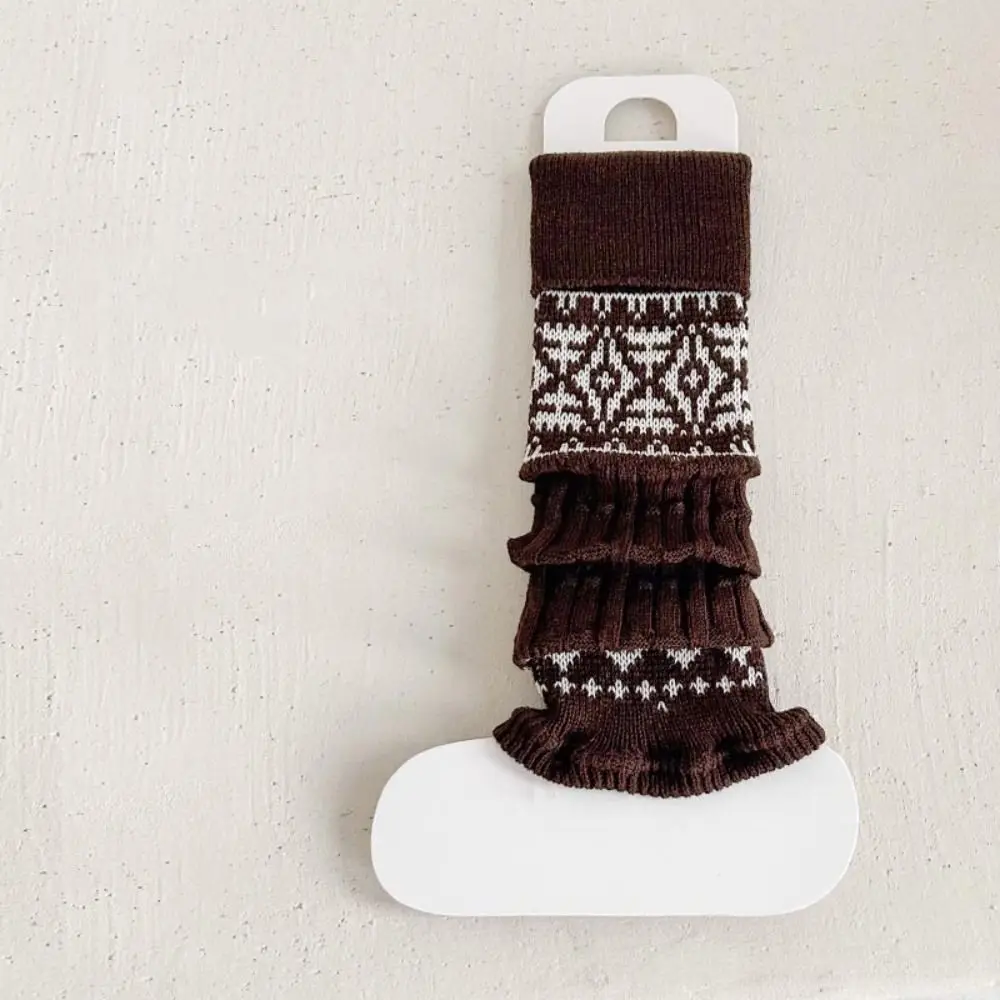 Jk Harajuku الأطفال تدفئة الساق بلون النمط الياباني محبوك غطاء للقدم Kawaii عادية الاطفال الجوارب الطويلة الخريف #3