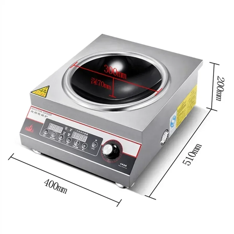 Eoctoe 5000w Induction Cooker Commercial Induction Kitchen Panel Cooking  Induction Cooktop Single Cooker Electric Hob