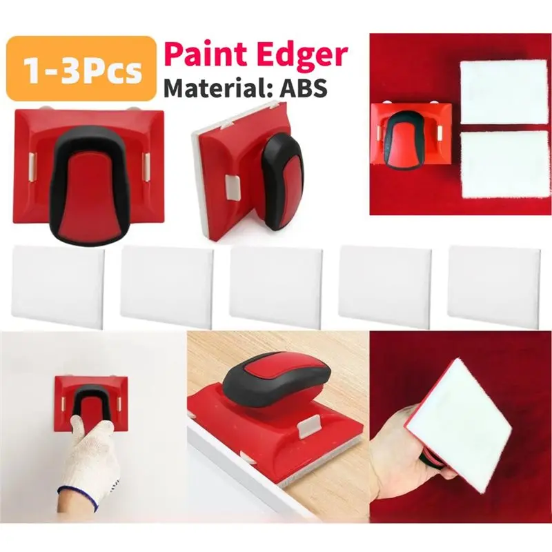 ABMS-Pad Nylon Bristles For Paint Edger Edges Painting Corner Edges Trimmer Brush 6Pcs