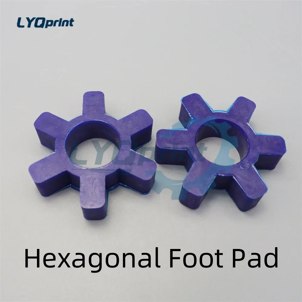 2Pcs Best Quality Hexagonal Foot Pad  For Printing Machine Accessories