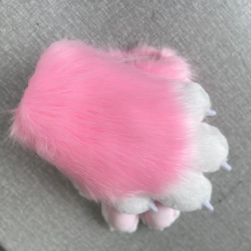 Furry สี BEAST Claw ถุงมือแมวแม่ถุงมือ Cat Claw น่ารัก Plush Furuit ประสิทธิภาพและคอสเพลย์เสื้อผ้าที่กําหนดเอง Guantes