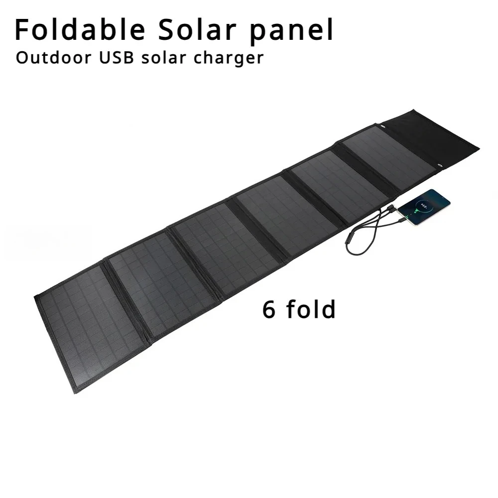 Mobile Phone Solar Panel Portable Folding Bag USB+DC Output Solar Charger Outdoor Power Generator