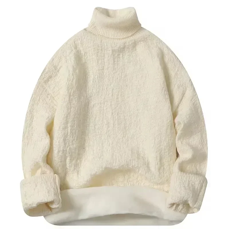 

Мужской зимний домашний свободный и удобный теплый вязаный свитер с флисом, удобная повседневная и дышащая домашняя одежда