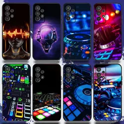 DJ Mixer Music Phone Case For Samsung S24,S21,S22,S23,S30,Ultra,S20,Plus,Fe,Lite,Note,10,9,5G Black Soft Cover