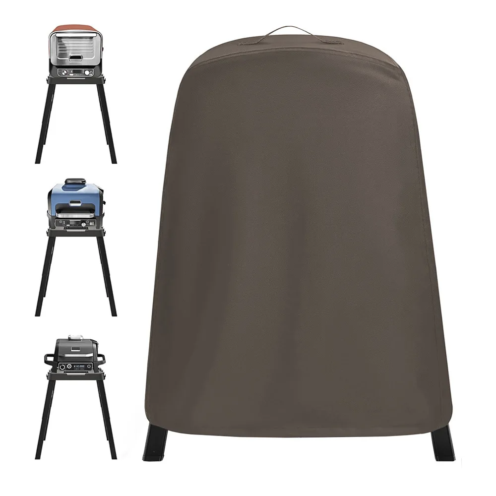 Outdoor 210D Oxford Cloth Ninja Pizza Oven Stand Cover,Fire Wood Barbecue Bracket Cover,Waterproof Grill Protective Cover
