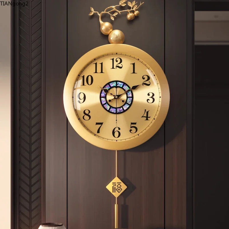 Design Unique Wall Clock Minimalist Living Room Luxury Designer Unusual Room Wall Clock Pendulum Glass Horloge Room Decorarion