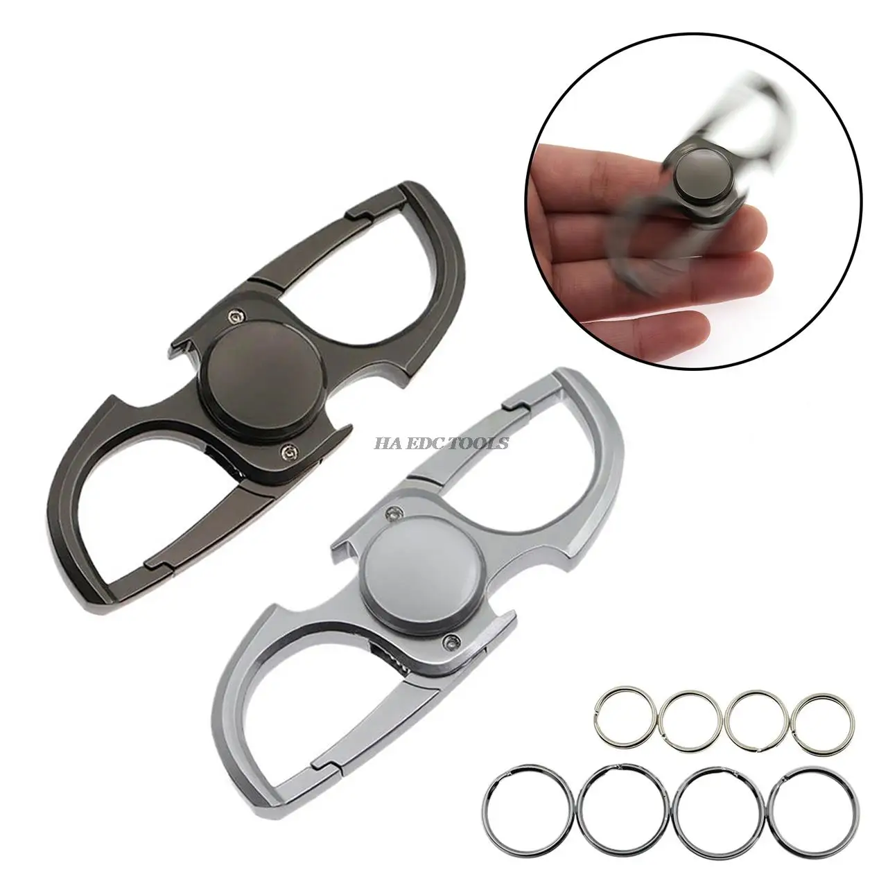 Finger Spinner Fidget Hand Spinner Anti-Anxiety Toy Relieves Stress Finger Spinner Keychain Bottle Opener