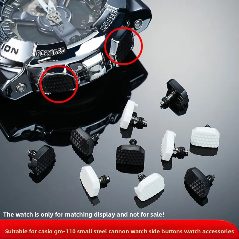 For CASIO G-SHOCK GM-110 Watch Waterproof Side button Pushers Kit GM110 Replace repair Parts Modification Watch accessories