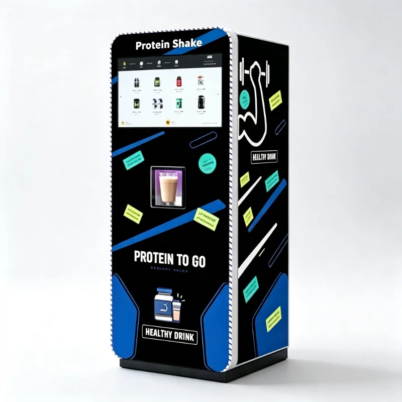High Grade Custom Protein Powder Vending Machine Commercial Automatic Shake Dispenser Support Card & QR Code Payment