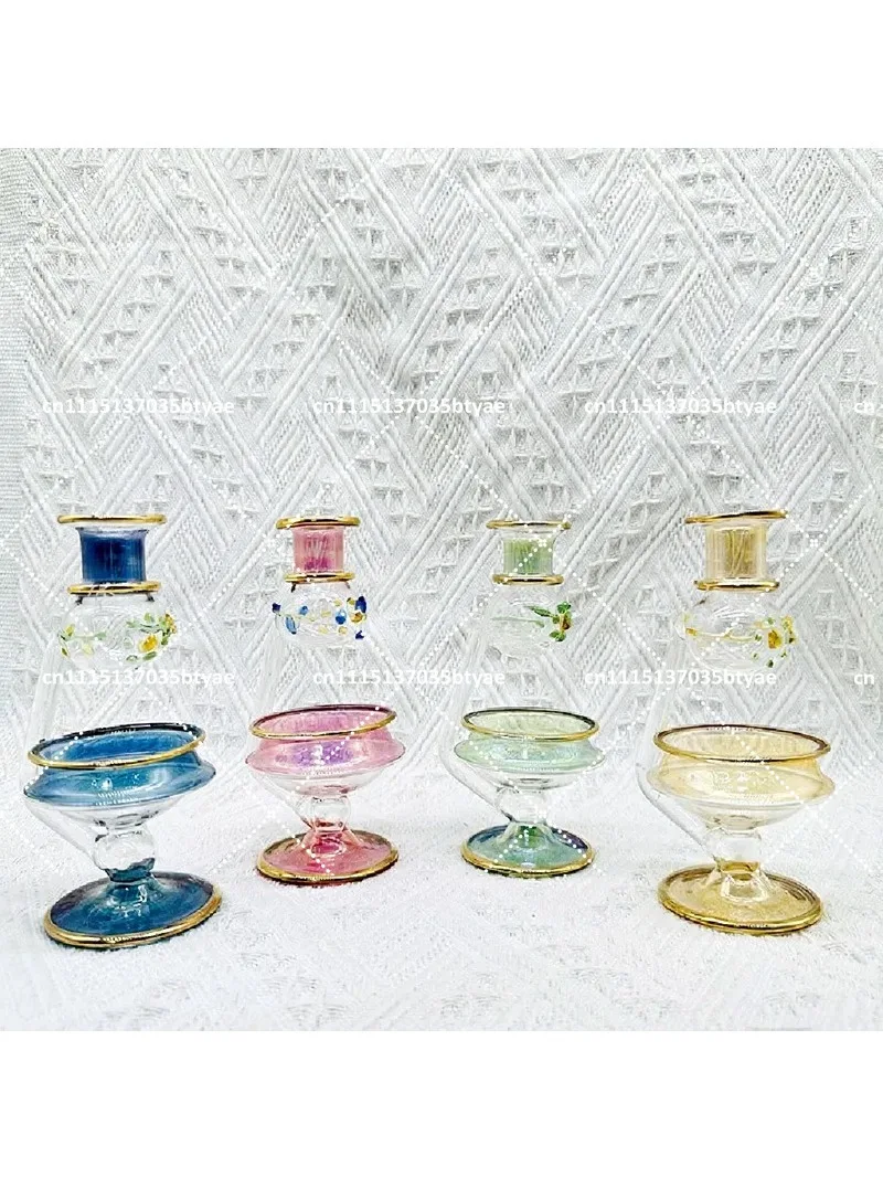Handmade Fragrance Stove 14cm Glass Essential Oil Bottle Jewelry Ornament Candle Aromatherapy Oil Lamp