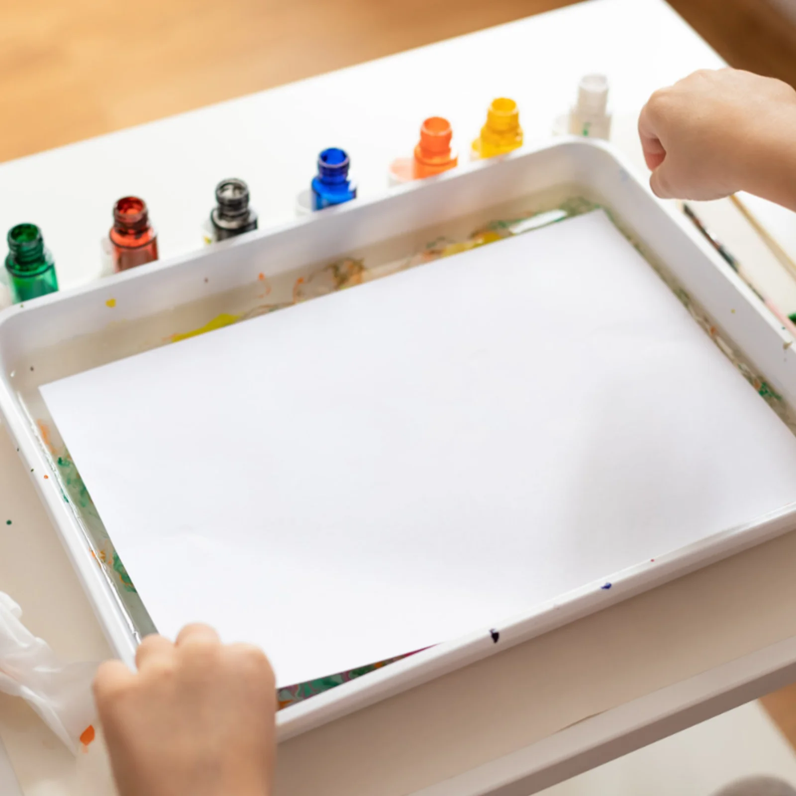 5 قطع من أوراق الرسم الورقية المائية للمبتدئين، أوراق تلوين حرفية فنية كبيرة، ممارسة الرسم المثالية