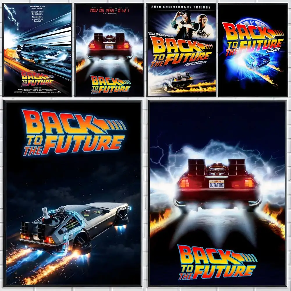 Back to the Future Poster Modern Elegant Wall Stickers, Home Decor Poster, Wall Art for Living Room & Dorm