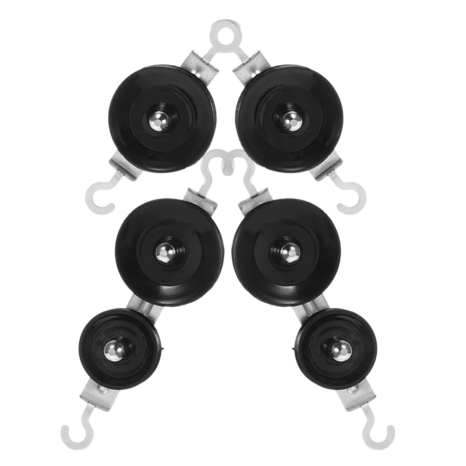 

4Pcs Physics Experiment Pulley Mechanical Advantage Teaching Tool Double Single Wheel System Science Supplies Durable