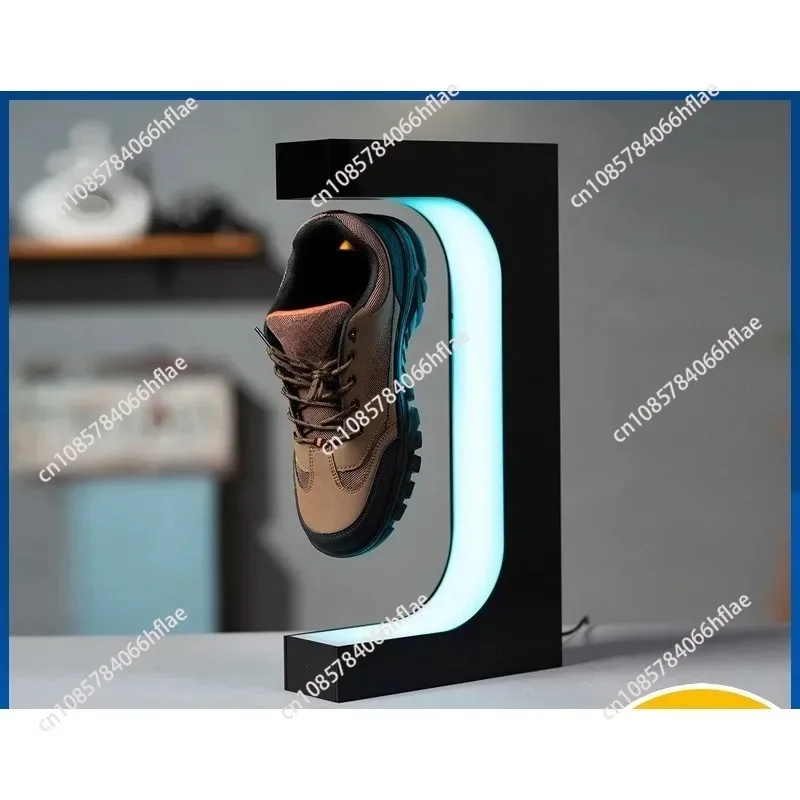 led-magnetic-rotation-shoe-display-stand-levitation-floating-shoes-sneaker-home-decor-shoes-storage-shoes-shop-sample-showcase
