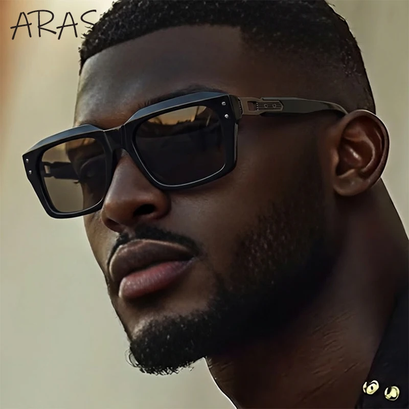 

Polarized Square Sunglasses Men 2025 Luxury Brand Steampunk Classic Driving Sun Glasses For Male Punk Eyewear UV400 Shades