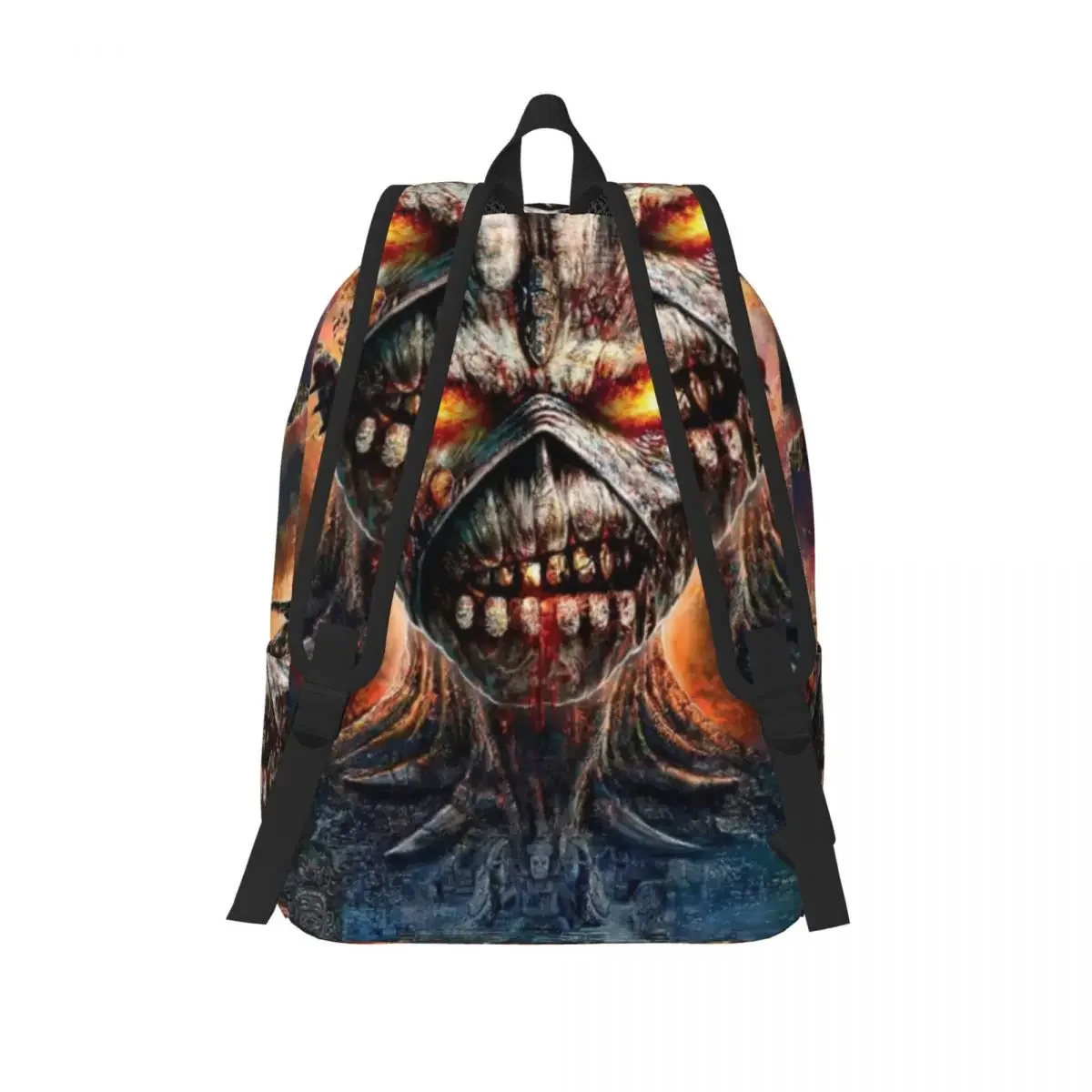 Iron Maidens Music Rock Band Backpack for Men Women Teenage Student Business Daypack College Canvas Bags Outdoor