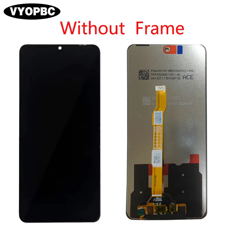 LCD Display Full With Frame Touch Screen Digitizer Assembly For Vivo Y36 4G V2247 5G V2248 Pantalla Replacement Repair Parts