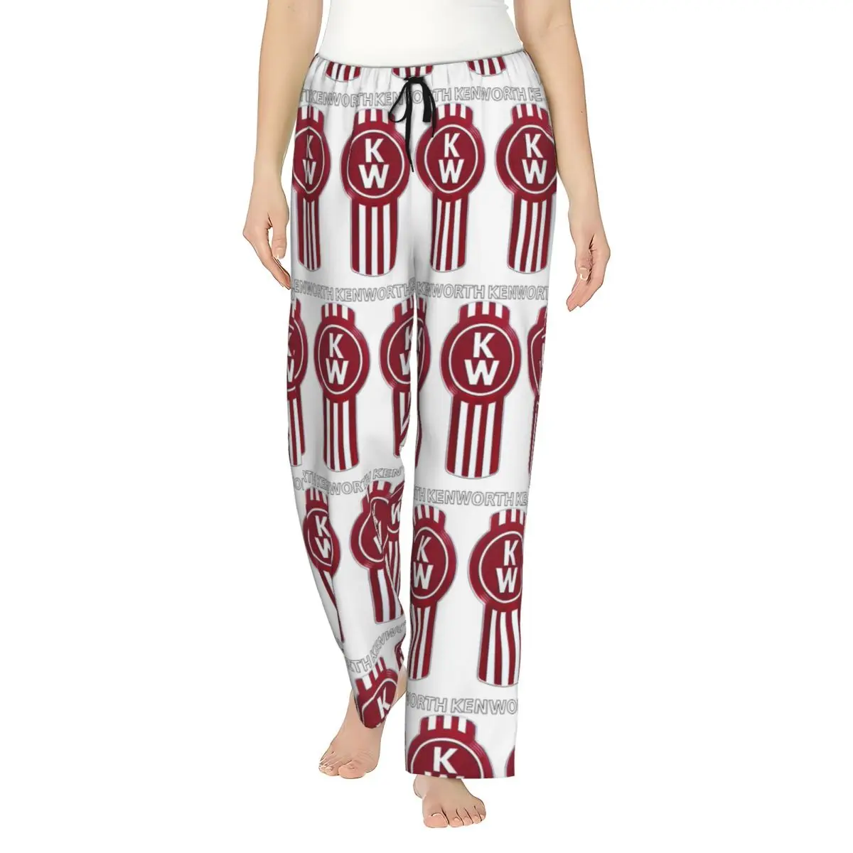 

Женские пижамные штаны Kenworth на заказ, одежда для сна с карманами для сна и отдыха