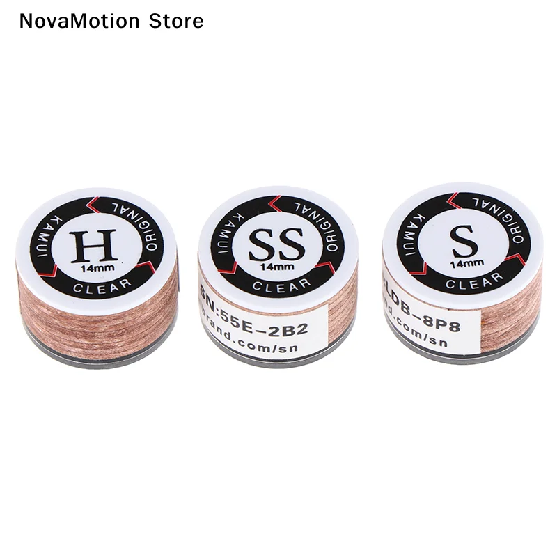 SS/S/M/H Snooker Tip Billiard Pool Cue Tips Billiard Cue Stick Tips 14mm Snooker Billiard Accessories