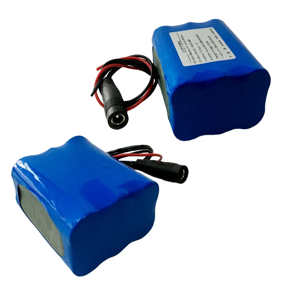 3S2P 12V 6800mAh Lithium Battery Pack, Suitable For Projector, Speaker, And Wireless Monitoring Battery Replacement+Charger