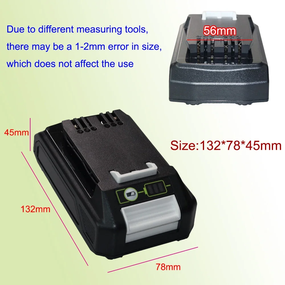 

24V 6000mAh for Greenworks 20352 22232 2400702 24352 MO24B410 HT24B210 29322 29842 29852 BAG708 BAG711 Battery