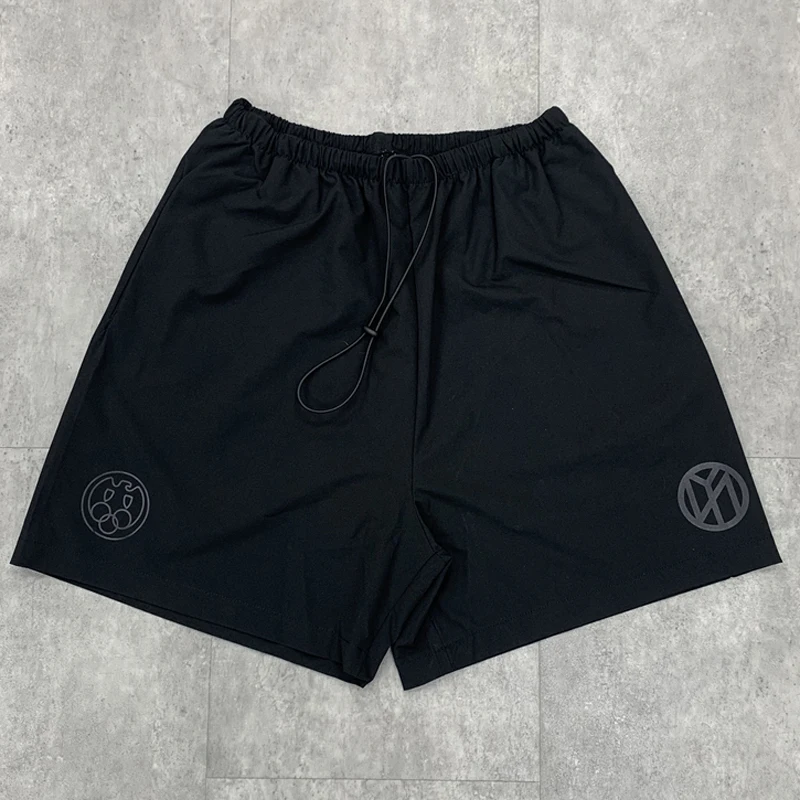 

High Street Kanye West шорты летние мужские и женские свободные дышащие удобные повседневные шорты с креативным принтом