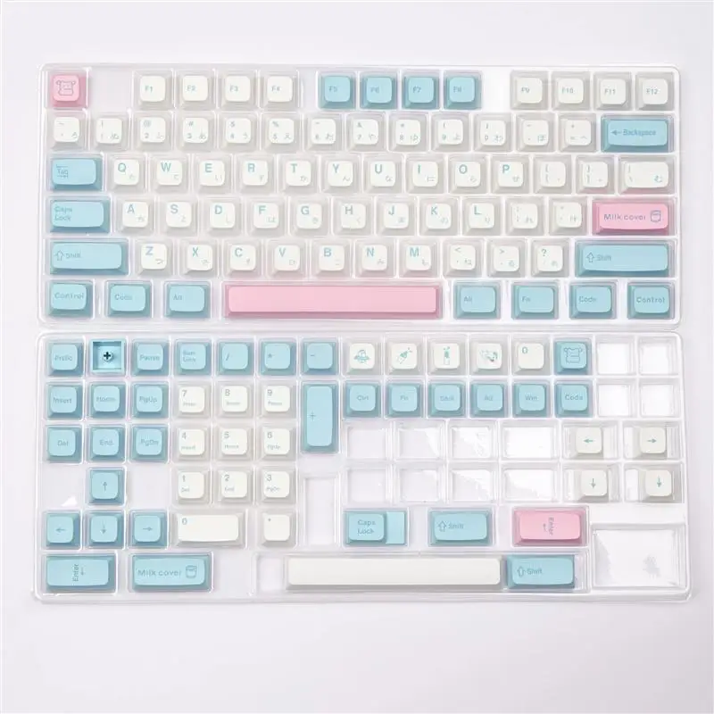 127 Taste pbt Keycap Dye-Sub-XDA-Profil personal isierte Milch abdeckung japanische Keycaps für Cherry MX Switch mechanische Tastatur