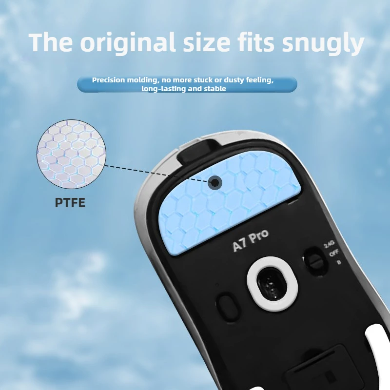

Black Replacement Anti-Collapse PTFE Mouse Skates Perfect Fit For Gaming Machen/A7PRO Standard Version Mice