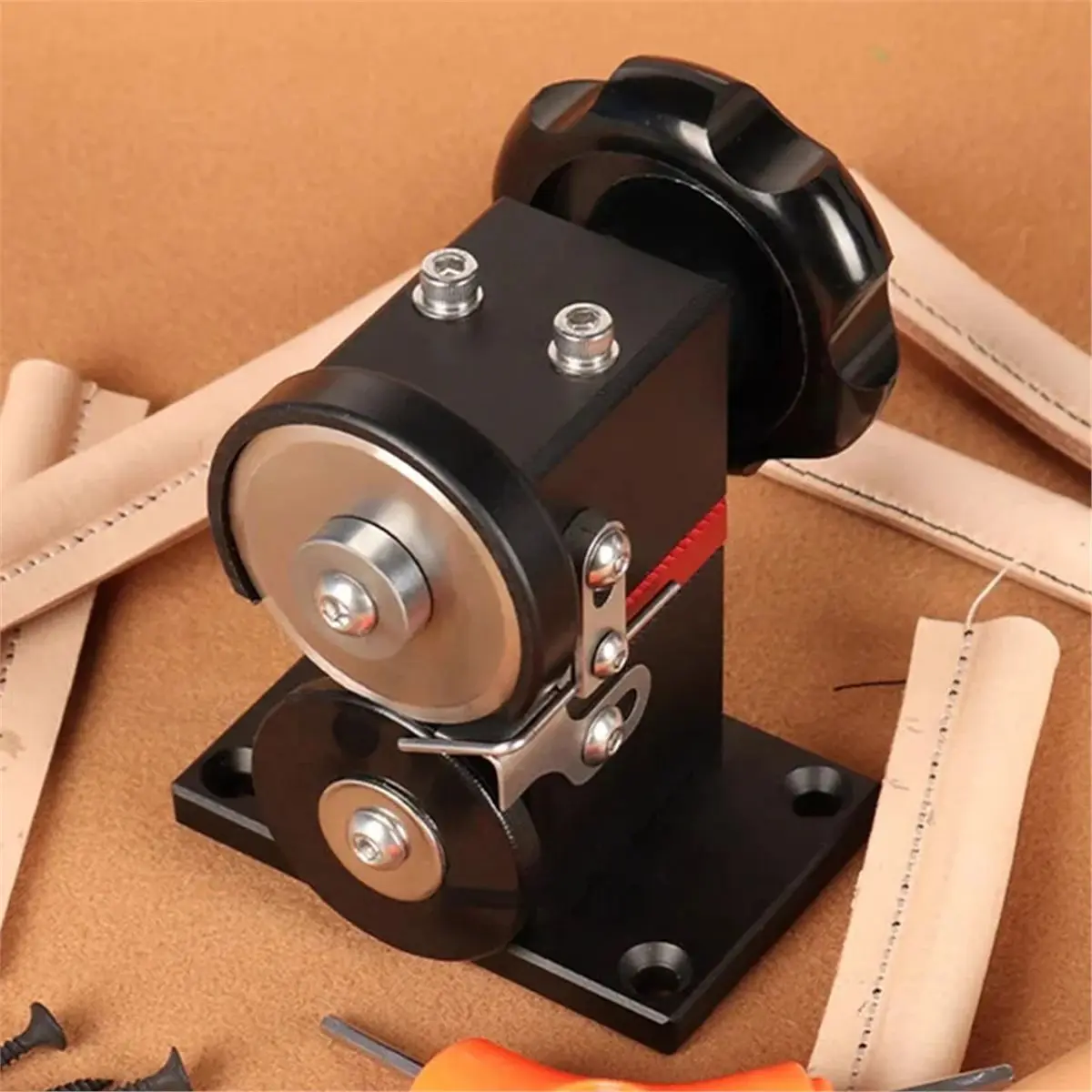 STOCK-DIY Leather Strap Splitter 4MM Thickness Cutting 3D Cutting & Trimming Machine Portable Cutting Tool