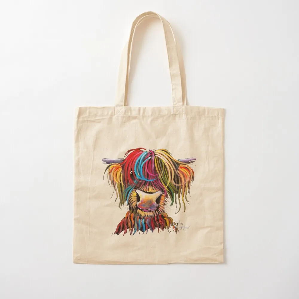 Scottish Hairy Highland Cow ' NELLY ' by Shirley MacArthur Tote Bag the tote bag shopping bag logo Custom