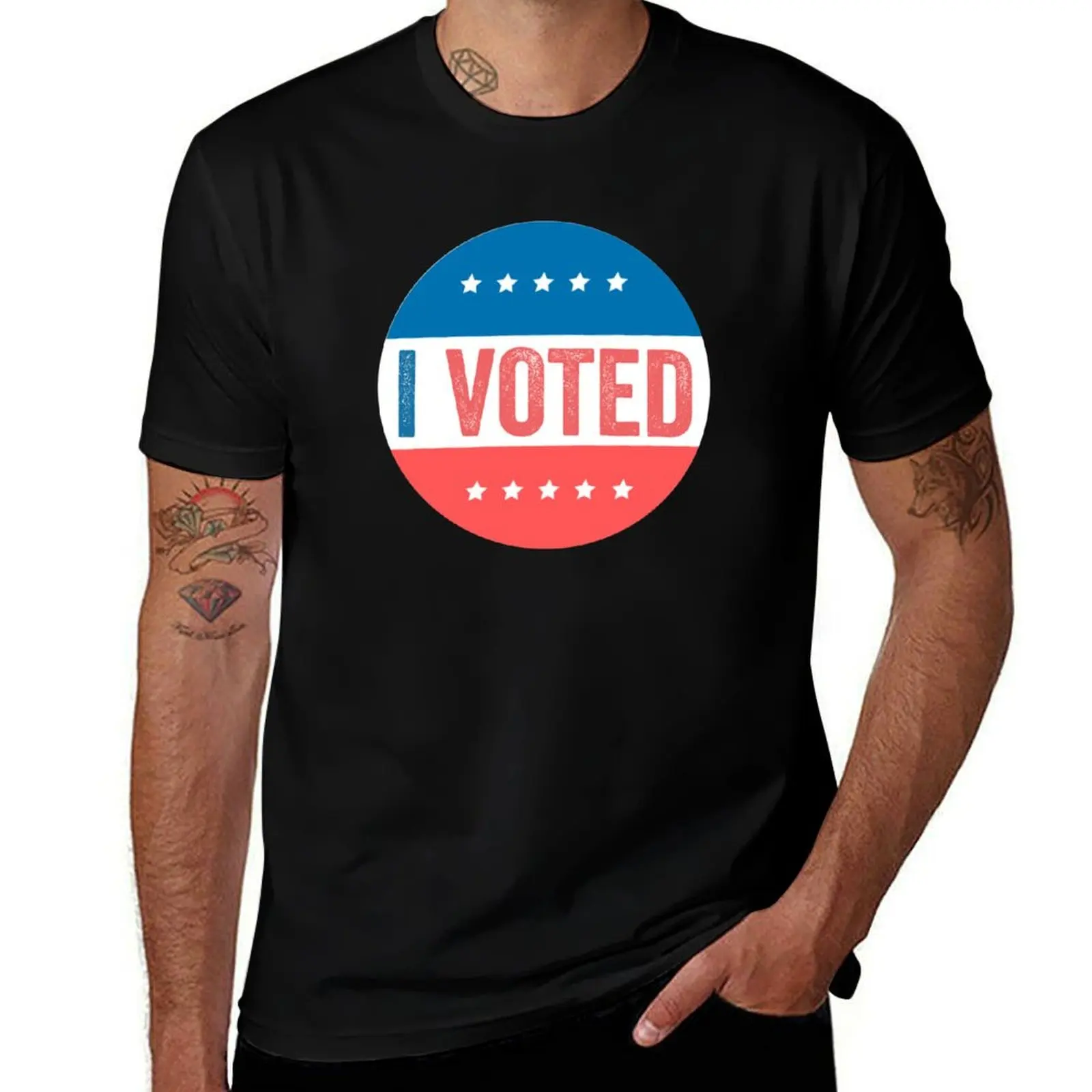 I VOTED T-Shirt anime t shirts oversize T-Shirt