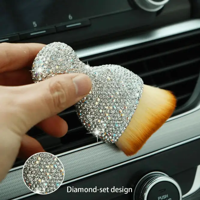 Car Interior Detailing Brush, Auto Interior Soft Hair Removal Brush,Car Cleaning Brush Interior Soft Bristles Detailing Brush Du