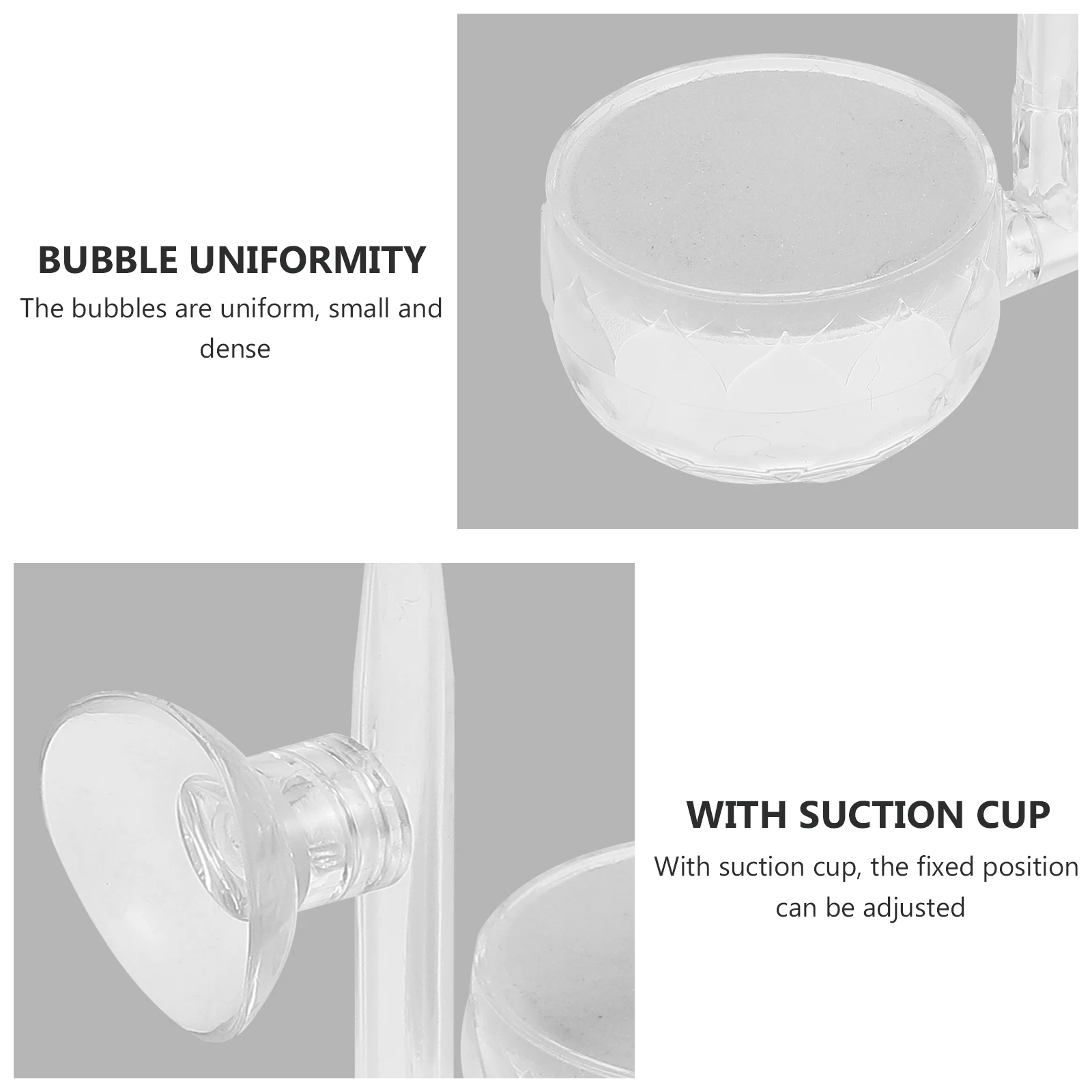 

1 Set Fish Tank Bubbler Stone Aquarium Air Pressure Trimmer Oxygenating Water Small Dense Bubbles Durable Aerator Stone