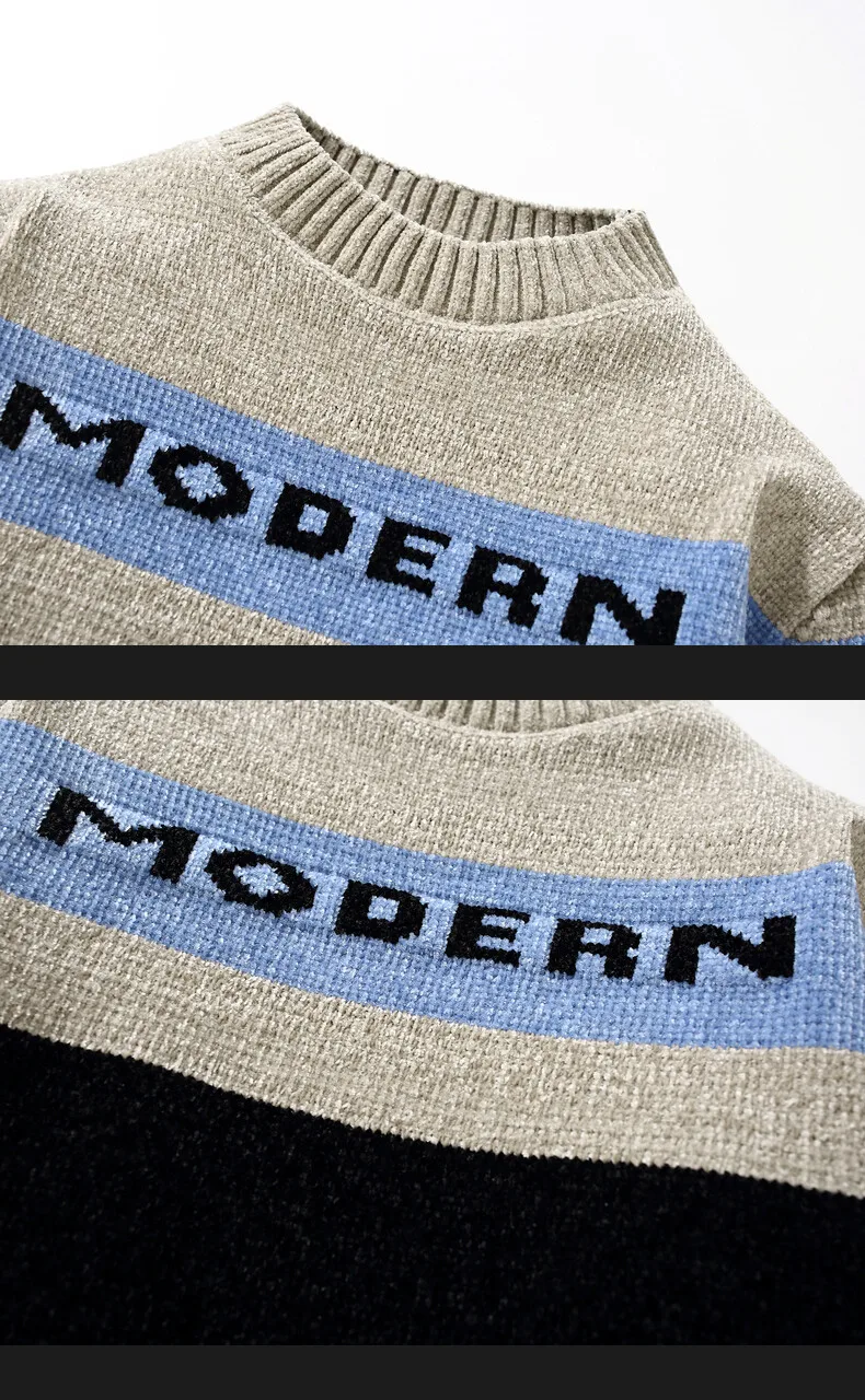 Autumn Sweater For Men Spring Men's Clothing Pullovers Fashion Male Men's Sweat-shirt Knit Casual Hombre Warm Solid Streetwear