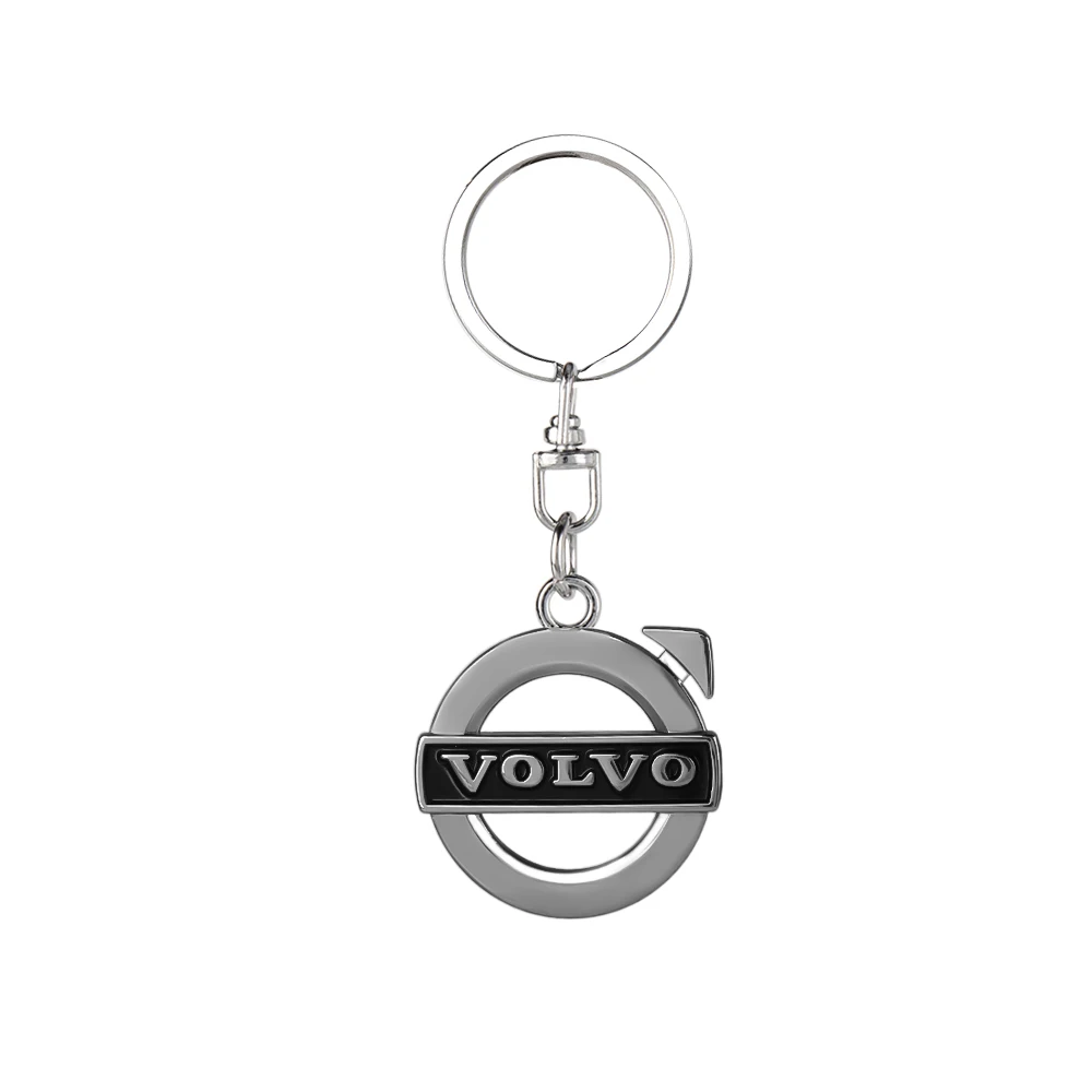 Car Metal Logo Key Ring Keychain Auto Decorative Accessories For Volvo Rdesign AWD C30 C70 S40 S60 S70 S80 S90 V40 V50 V60 V70