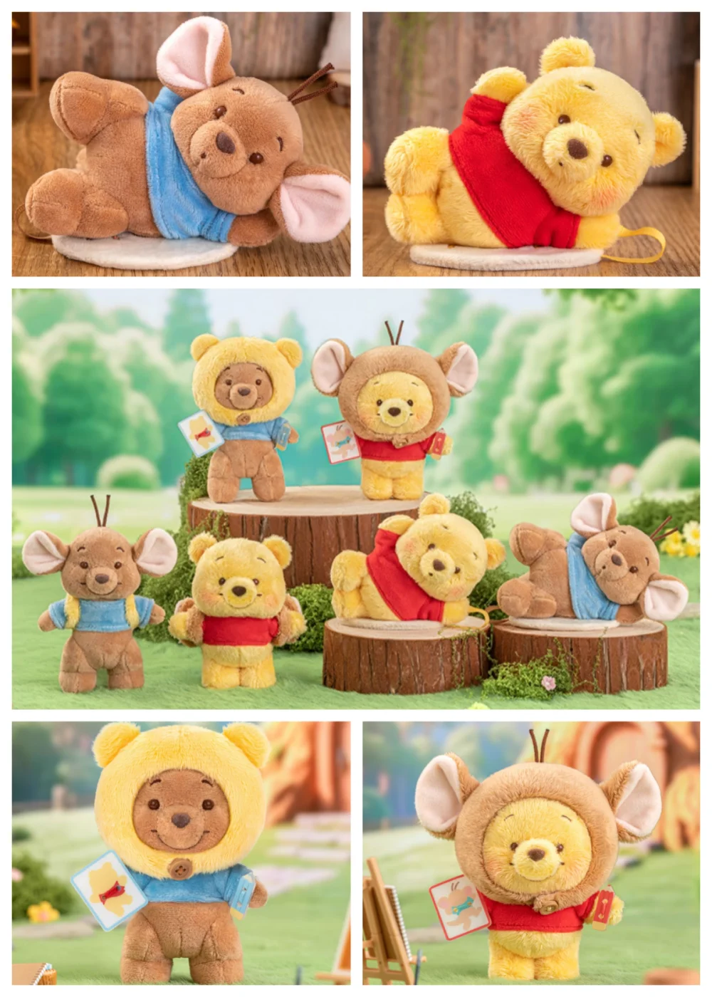 

Genuine Winnie The Pooh Naughty Party Vinyl Plush Blind Box Pooh Bear Pendant Mystery Box Surprise Toys Cute Dolls Gifts