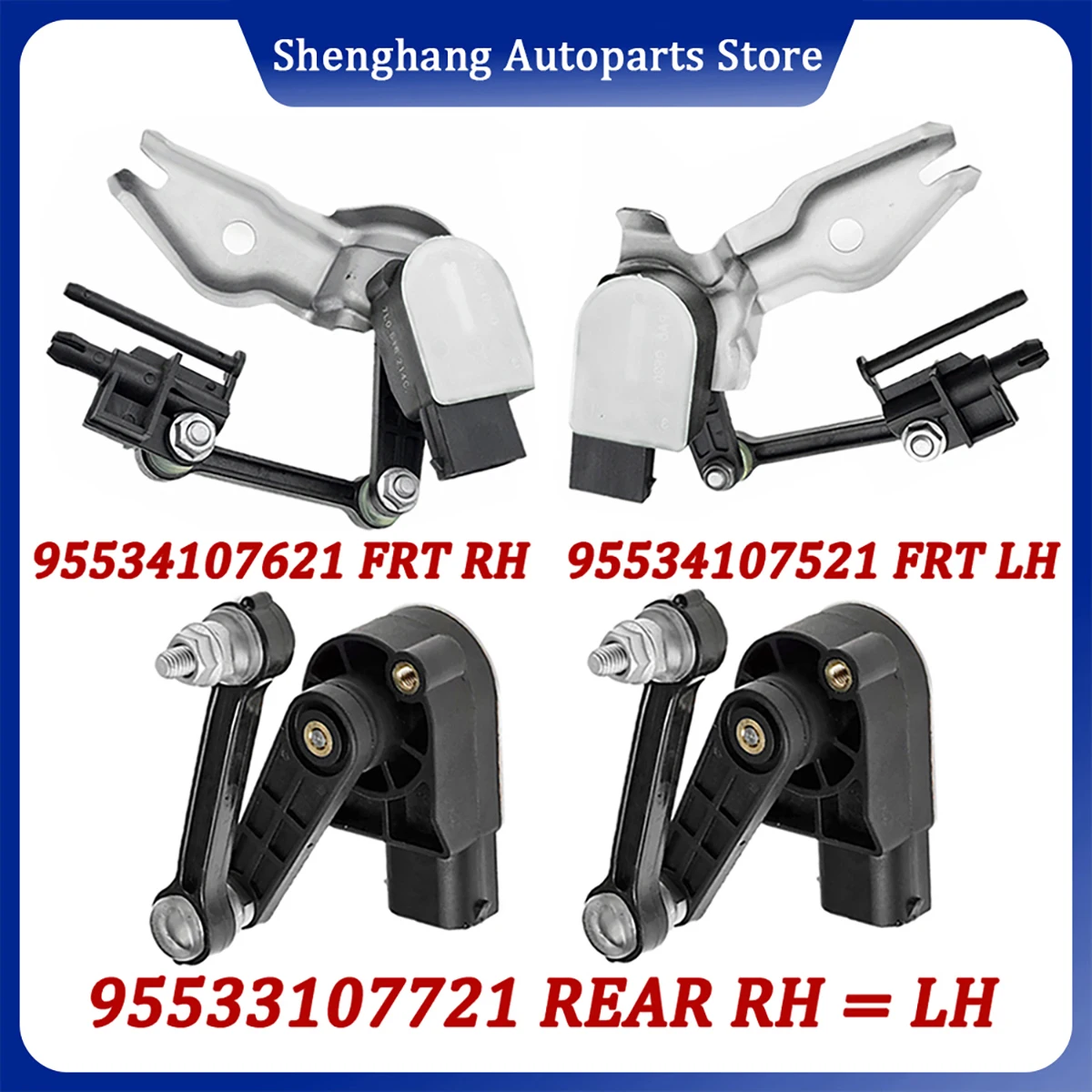 

Front Rear RH/LH Height Level Sensor For Porsche Cayenne 2003-2010 95534107621 95534107620 95534107521 95533107720 95533107721