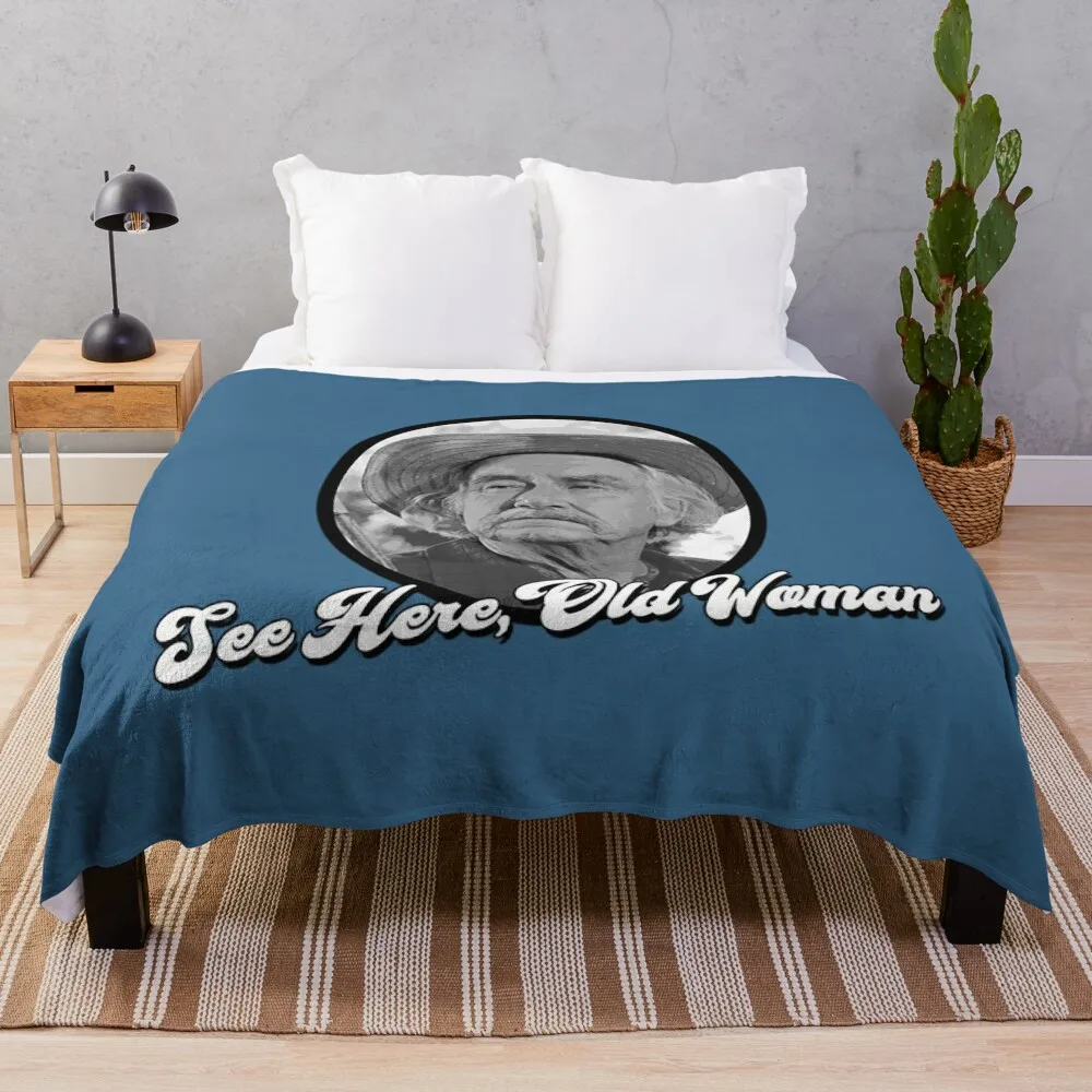 The Waltons T-ShirtSee Here, Old Woman - Grandpa Walton - His and Hers Throw Blanket Luxury St Custom Thermal Blankets