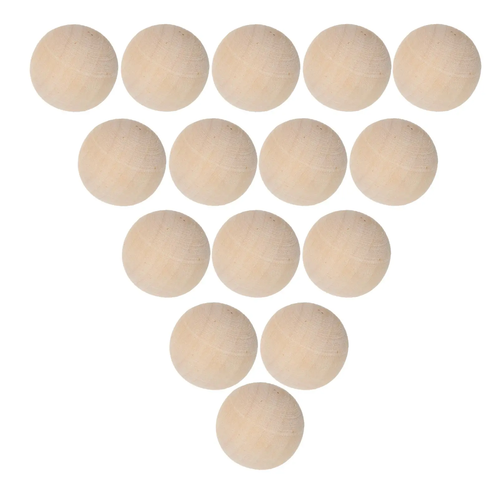 

100pcs Non-porous Loose Beads Wood Balls Natural Wood Smooth Surface DIY Jewelry Crafting Round Sphere Solid Structure Versatile