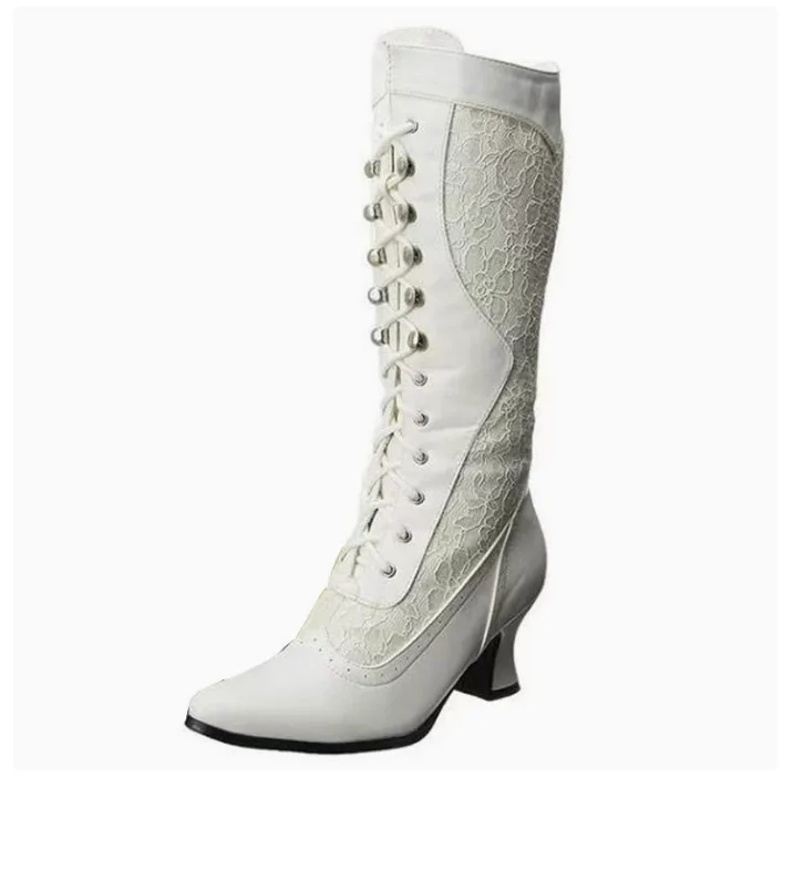 

Fashion Black Pointed Toe Women High Boots Fashion Side Autumn Long Bootes Ladies Elegant Party High Heel Shoes Winter Women's