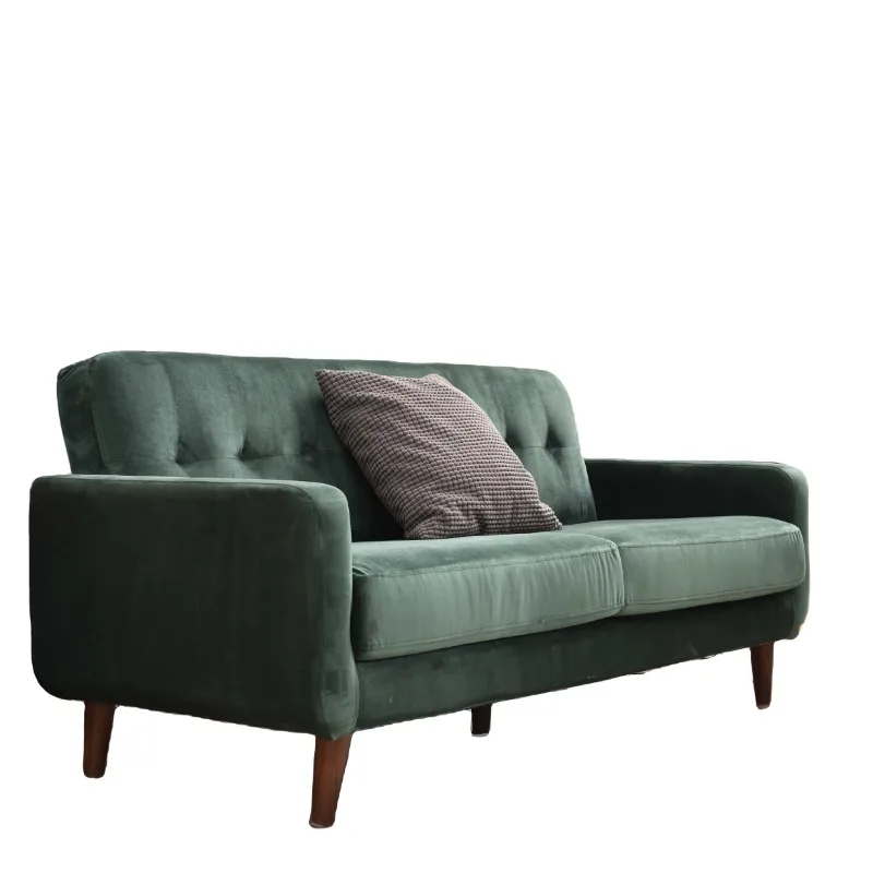 Modern leather segmented green sofa living room furniture