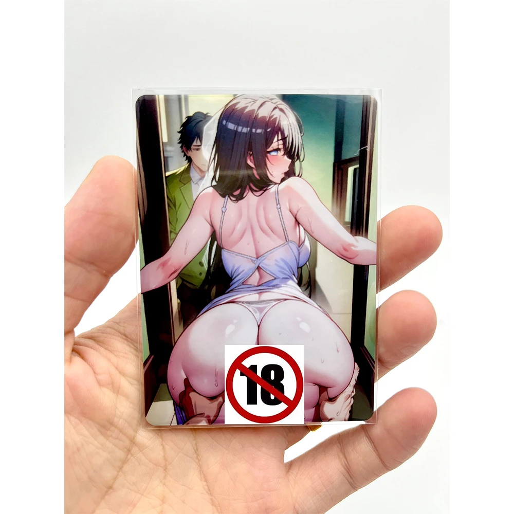 Japanese Anime Cards 9PCS/Set Kawaill Swimsuit Sexy Nude Girl Card HandMade Cartoon Character Collection Card Toy Birthday Gifts